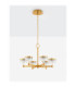 Bion Multi Arm Pendant Ceiling Light Brass Gold LED 38W 2399lm 3000K-3