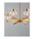 Bion Multi Arm Pendant Ceiling Light Brass Gold LED 38W 2399lm 3000K-6