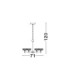 Bion Multi Arm Pendant Ceiling Light Brass Gold LED 38W 2399lm 3000K-8