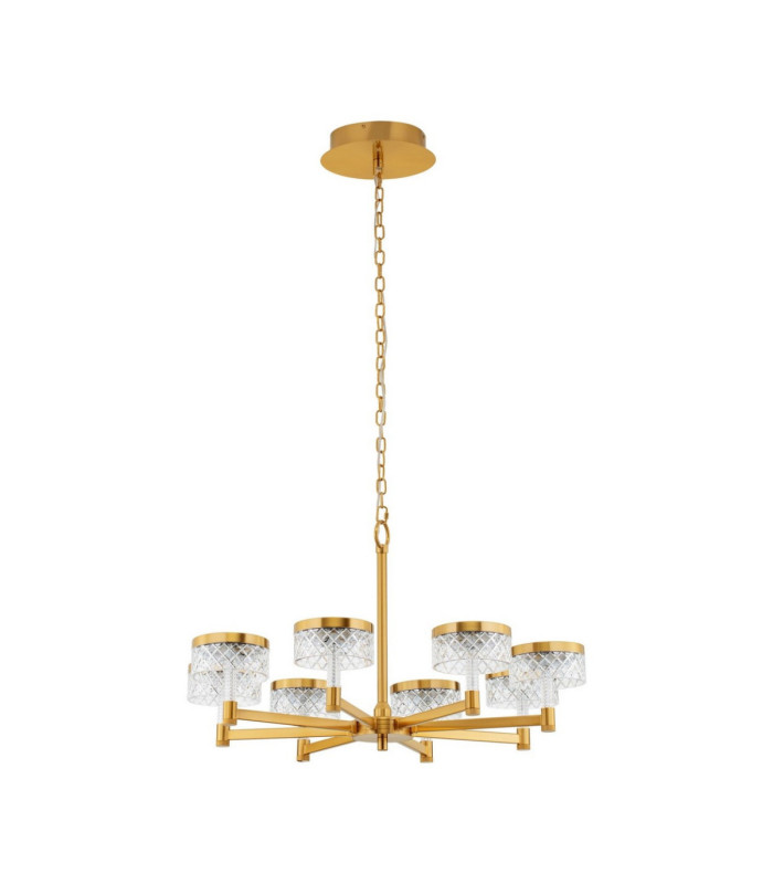 Bion Multi Arm Pendant Ceiling Light Brass Gold LED 48W 3094lm 3000K-1