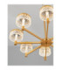 Bion Multi Arm Pendant Ceiling Light Brass Gold LED 48W 3094lm 3000K-6