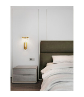 Bion Integrated LED Wall Lamp Brass Gold LED 8W 490lm 3000K-2