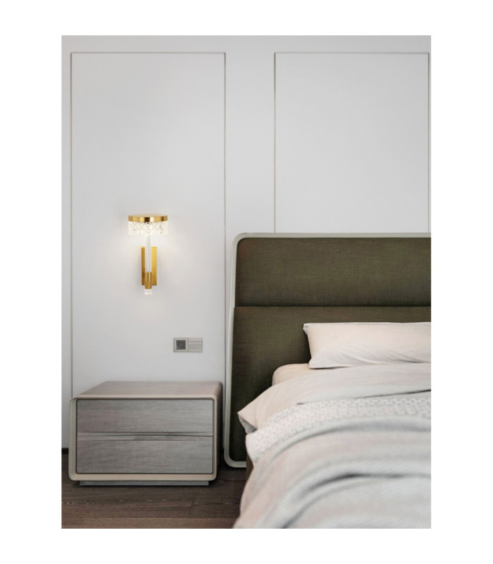 Bion Integrated LED Wall Lamp Brass Gold LED 8W 490lm 3000K-2
