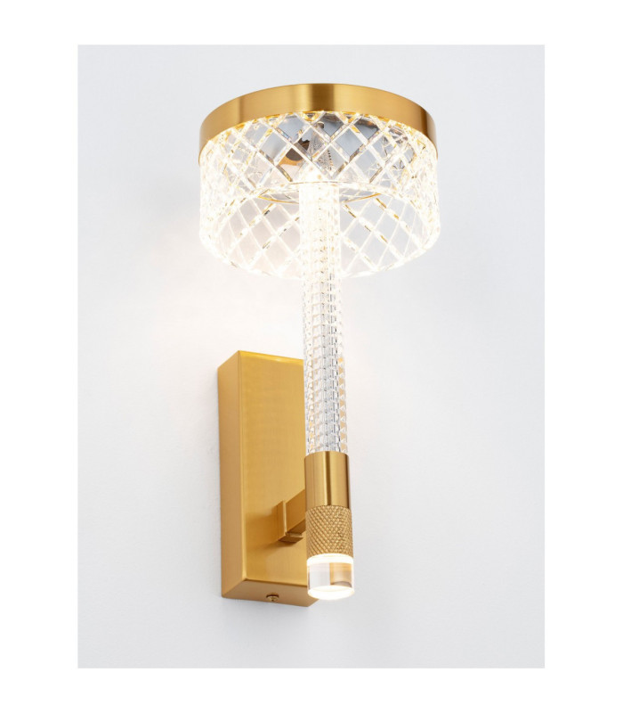 Bion Integrated LED Wall Lamp Brass Gold LED 8W 490lm 3000K-5
