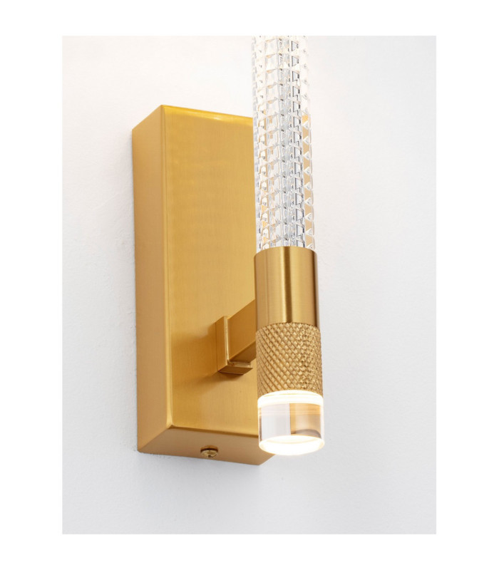 Bion Integrated LED Wall Lamp Brass Gold LED 8W 490lm 3000K-6
