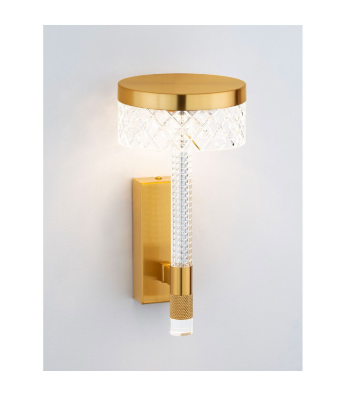Bion Integrated LED Wall Lamp Brass Gold LED 8W 490lm 3000K-8