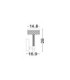 Bion Integrated LED Wall Lamp Brass Gold LED 8W 490lm 3000K-11