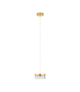 Bion Slim Pendant Ceiling Light Brass Gold LED 6W 383lm 3000K-1