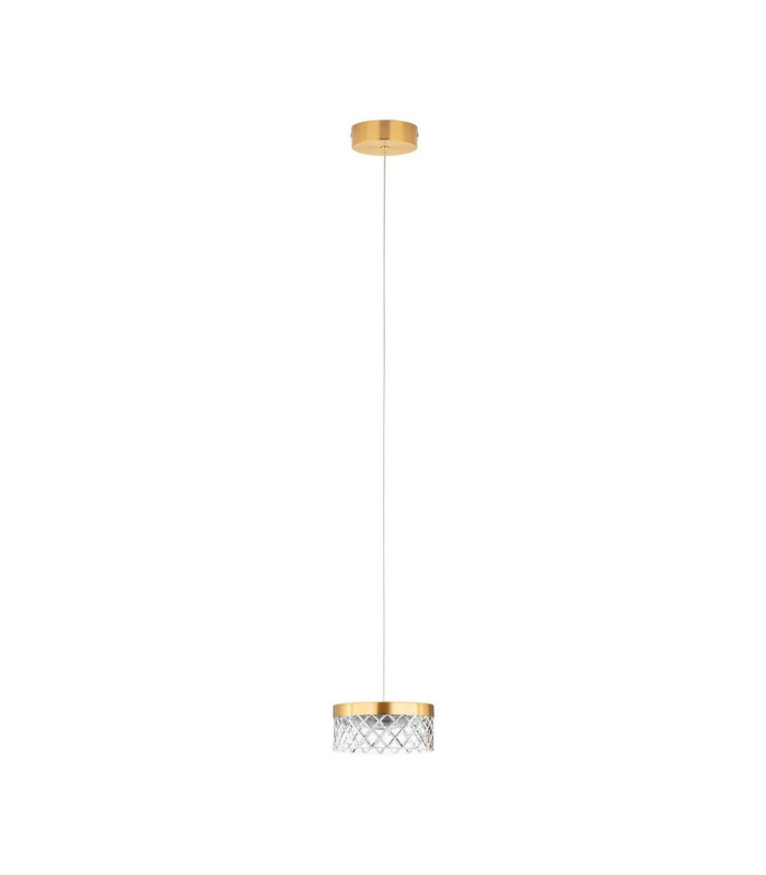 Bion Slim Pendant Ceiling Light Brass Gold LED 6W 383lm 3000K-1
