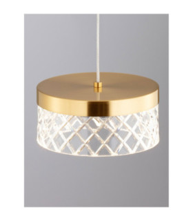 Bion Slim Pendant Ceiling Light Brass Gold LED 6W 383lm 3000K-2