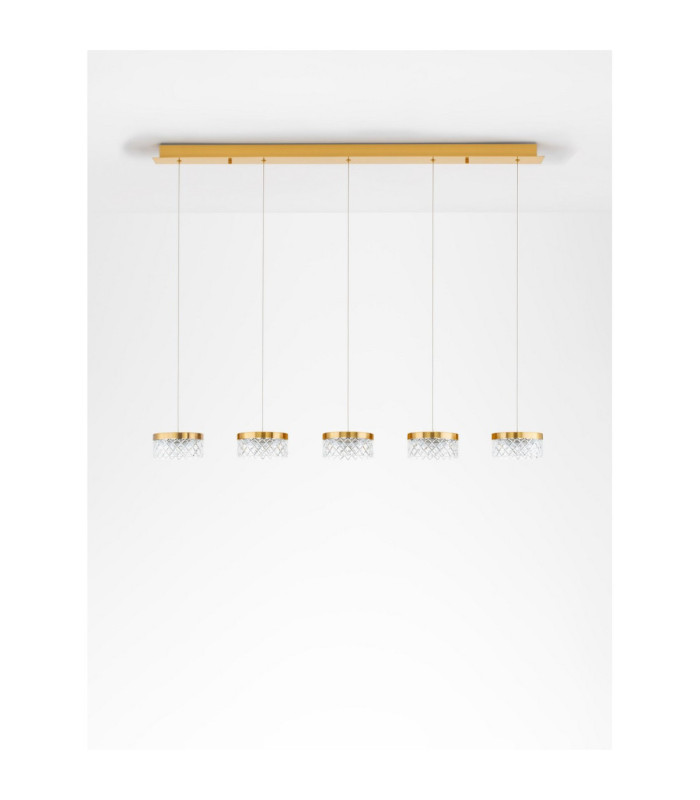 Bion Bar Pendant Ceiling Light Brass Gold LED 32W 1993lm 3000K-3