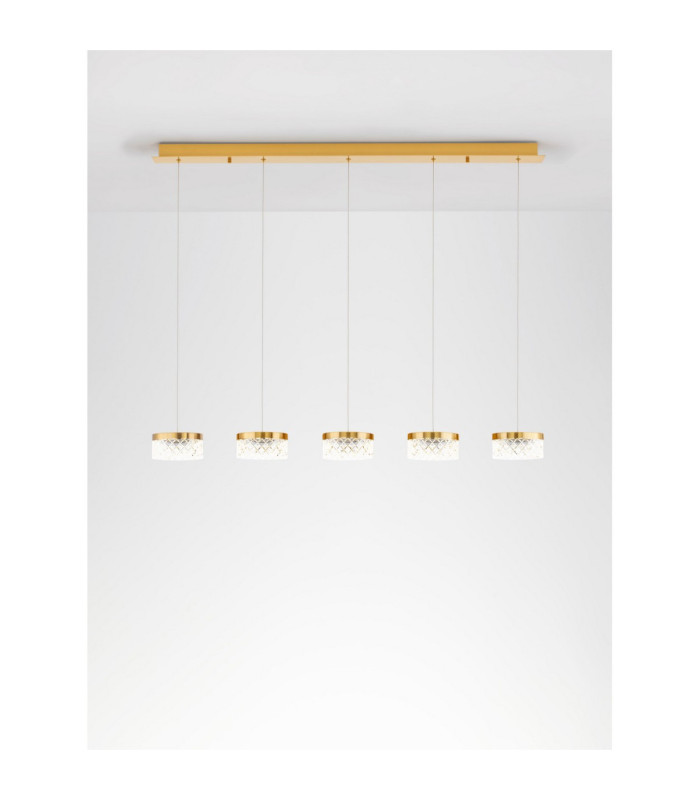 Bion Bar Pendant Ceiling Light Brass Gold LED 32W 1993lm 3000K-4