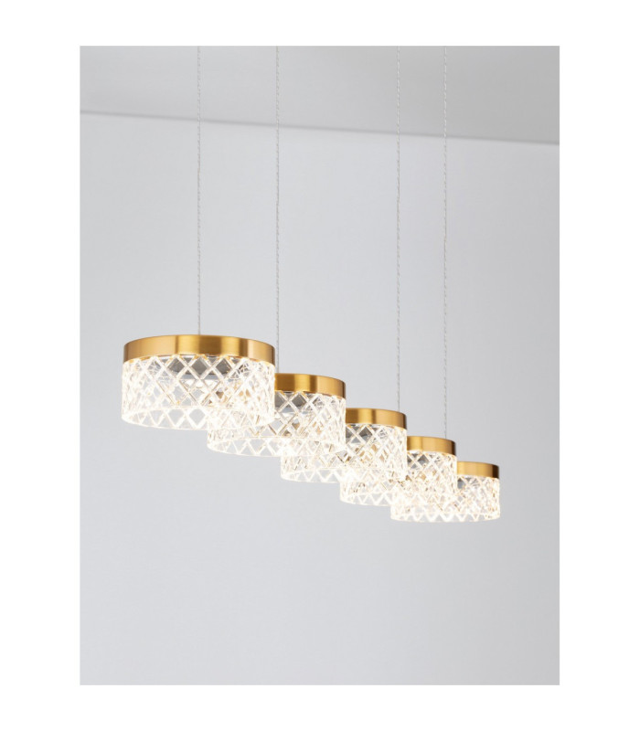 Bion Bar Pendant Ceiling Light Brass Gold LED 32W 1993lm 3000K-5