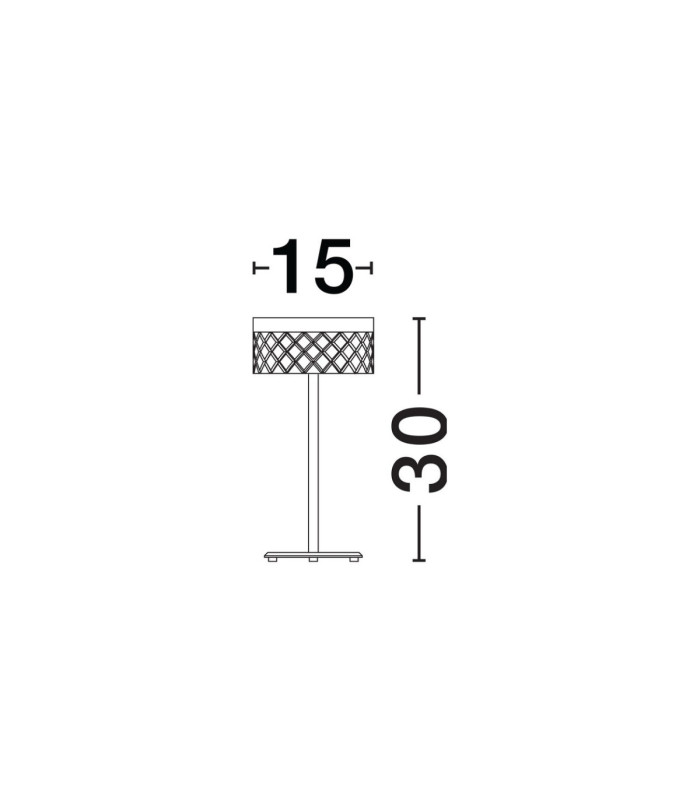 Bion Table Lamp Brass Gold LED 6W 383lm 3000K-9