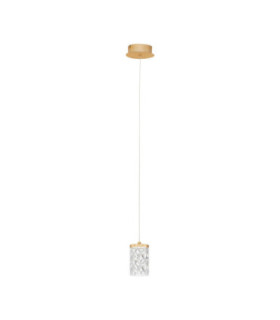 Phos Slim Pendant Ceiling Light Brass Gold LED 6W 385lm 3000K-1