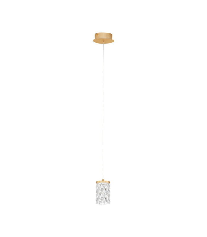Phos Slim Pendant Ceiling Light Brass Gold LED 6W 385lm 3000K-1