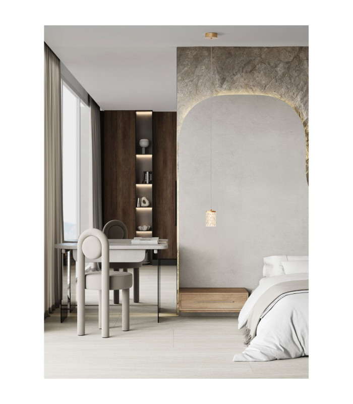 Phos Slim Pendant Ceiling Light Brass Gold LED 6W 385lm 3000K-2