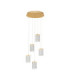 Phos Cluster Pendant Ceiling Light Brass Gold Triac Dimmable LED 28W 1792lm 3000K-1