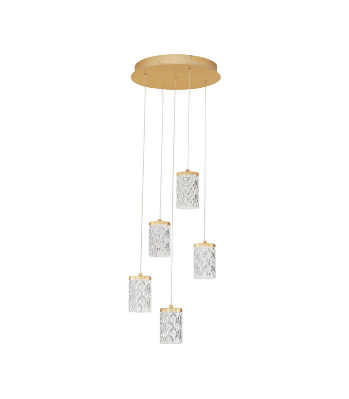 Phos Cluster Pendant Ceiling Light Brass Gold Triac Dimmable LED 28W 1792lm 3000K-1