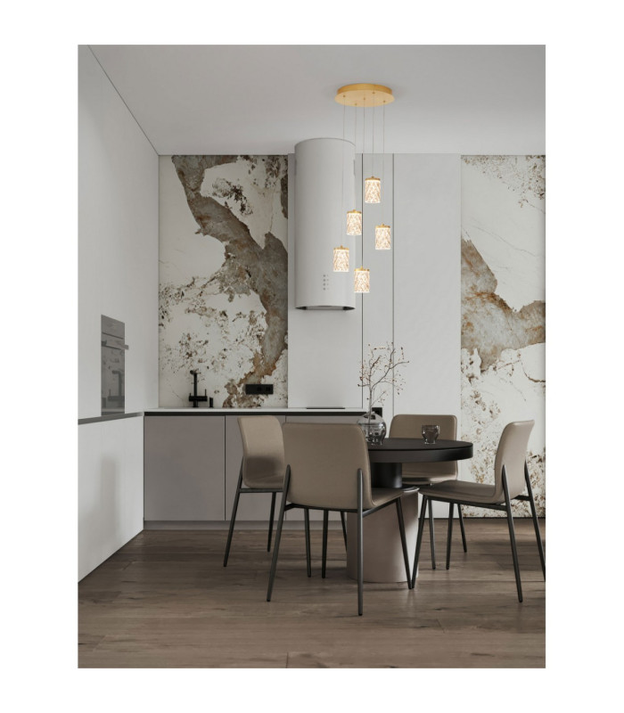 Phos Cluster Pendant Ceiling Light Brass Gold Triac Dimmable LED 28W 1792lm 3000K-2