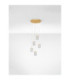 Phos Cluster Pendant Ceiling Light Brass Gold Triac Dimmable LED 28W 1792lm 3000K-3