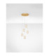 Phos Cluster Pendant Ceiling Light Brass Gold Triac Dimmable LED 28W 1792lm 3000K-4