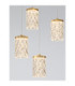 Phos Cluster Pendant Ceiling Light Brass Gold Triac Dimmable LED 28W 1792lm 3000K-5