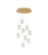 Phos Cluster Pendant Ceiling Light Brass Gold Triac Dimmable LED 46W 2951lm 3000K-1