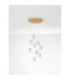 Phos Cluster Pendant Ceiling Light Brass Gold Triac Dimmable LED 46W 2951lm 3000K-3