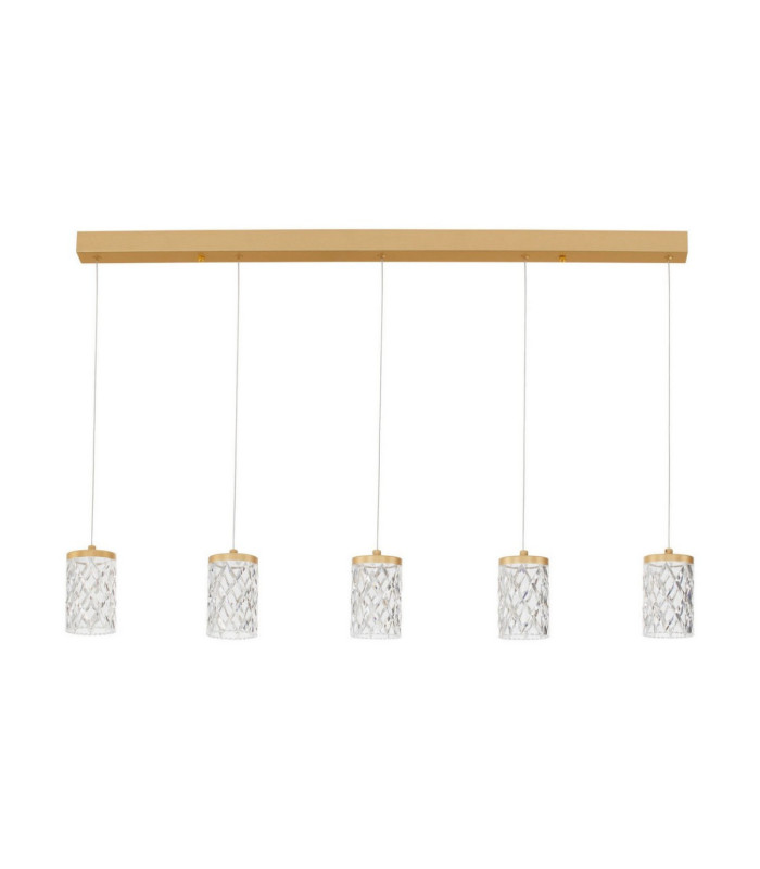Phos Bar Pendant Ceiling Light Brass Gold Triac Dimmable LED 28W 1792lm 3000K-1