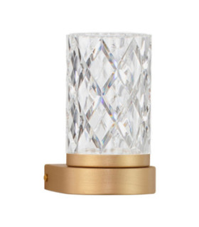 Phos Integrated LED Wall Lamp Brass Gold LED 6W 385lm 3000K-1