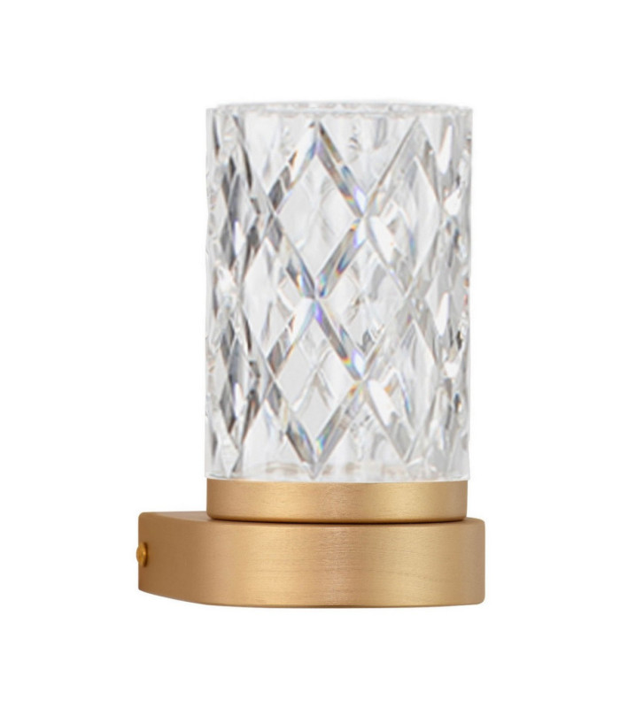 Phos Integrated LED Wall Lamp Brass Gold LED 6W 385lm 3000K-1