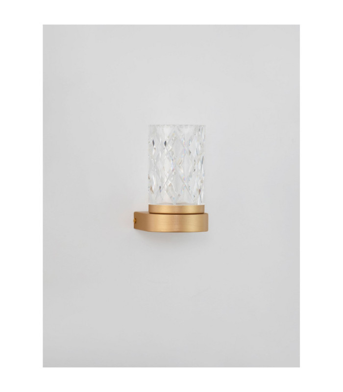 Phos Integrated LED Wall Lamp Brass Gold LED 6W 385lm 3000K-3