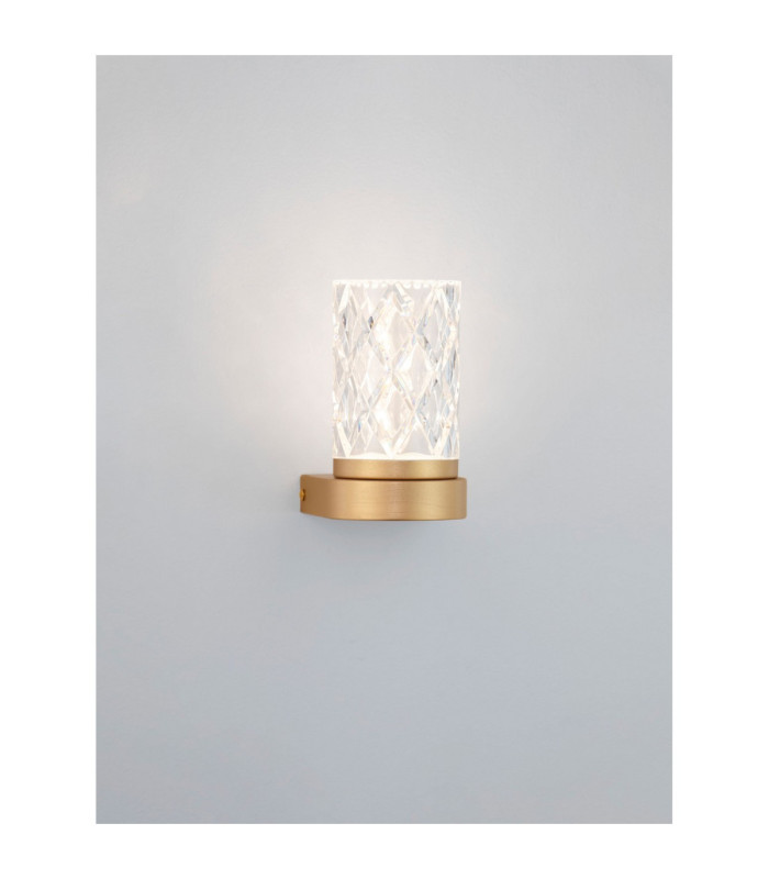 Phos Integrated LED Wall Lamp Brass Gold LED 6W 385lm 3000K-4