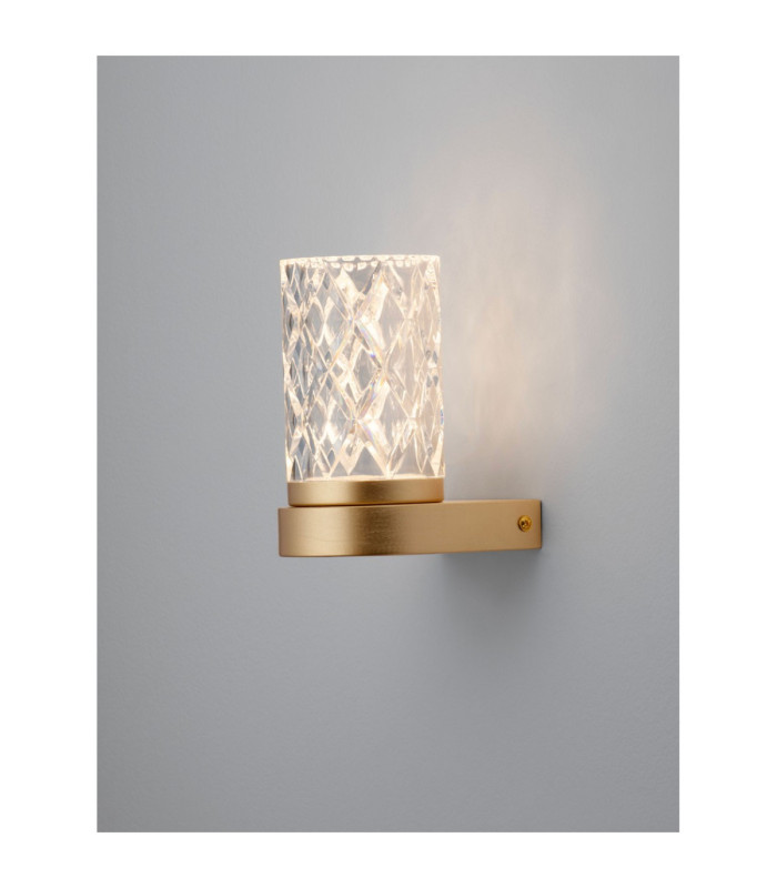 Phos Integrated LED Wall Lamp Brass Gold LED 6W 385lm 3000K-6