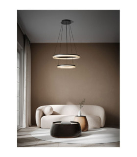 Lonela Integrated LED Pendant Ceiling Light Sandy Black Triac Dimmable LED 46W 3500lm 3000K-2