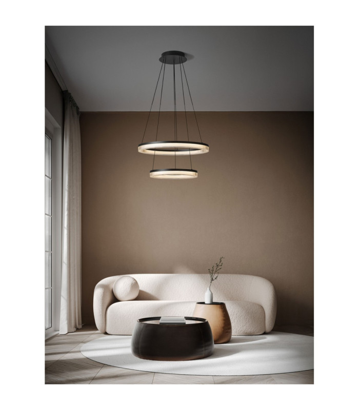 Lonela Integrated LED Pendant Ceiling Light Sandy Black Triac Dimmable LED 46W 3500lm 3000K-2
