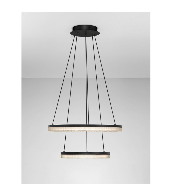 Lonela Integrated LED Pendant Ceiling Light Sandy Black Triac Dimmable LED 46W 3500lm 3000K-4