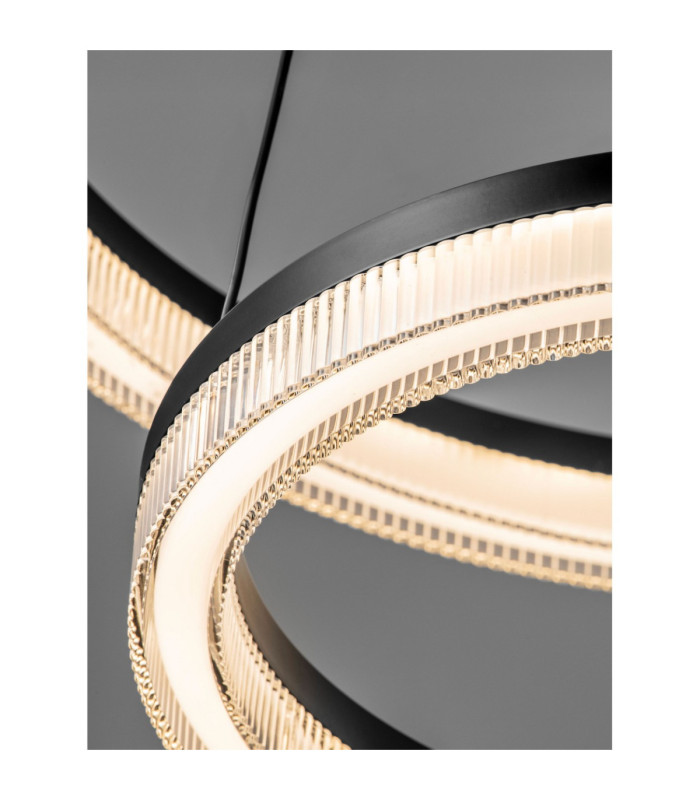 Lonela Integrated LED Pendant Ceiling Light Sandy Black Triac Dimmable LED 46W 3500lm 3000K-5