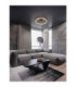 Lonela Integrated LED Semi Flush Ceiling Light Sandy Black Triac Dimmable LED 28W 1680lm 3000K-2