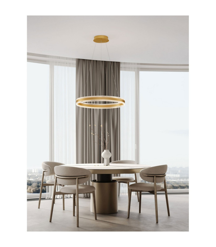 Alaro Integrated LED Pendant Ceiling Light Brass Gold Triac Dimmable LED 46W 3067lm 3000K-2