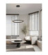 Alaro Integrated LED Pendant Ceiling Light Sandy Black Triac Dimmable LED 46W 3067lm 3000K-2