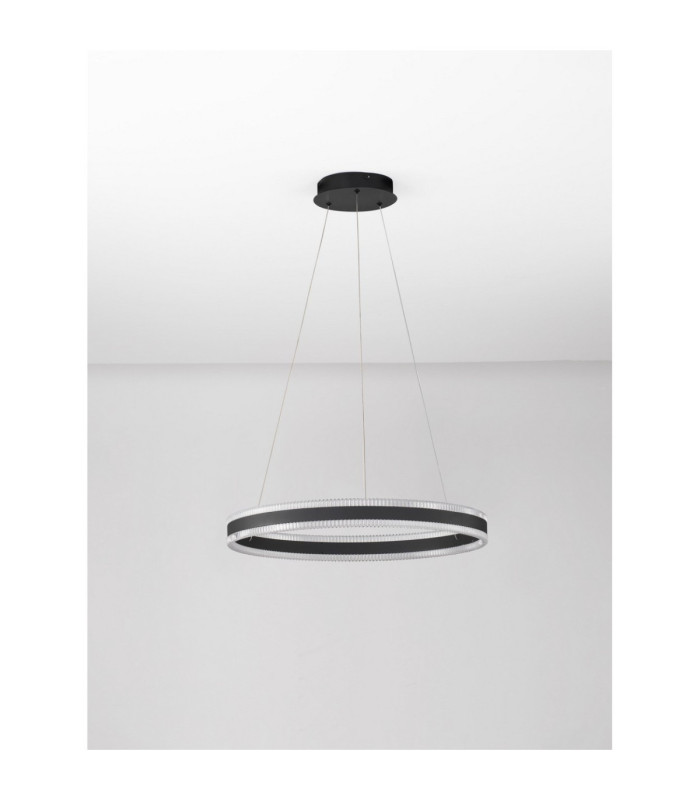 Alaro Integrated LED Pendant Ceiling Light Sandy Black Triac Dimmable LED 46W 3067lm 3000K-3