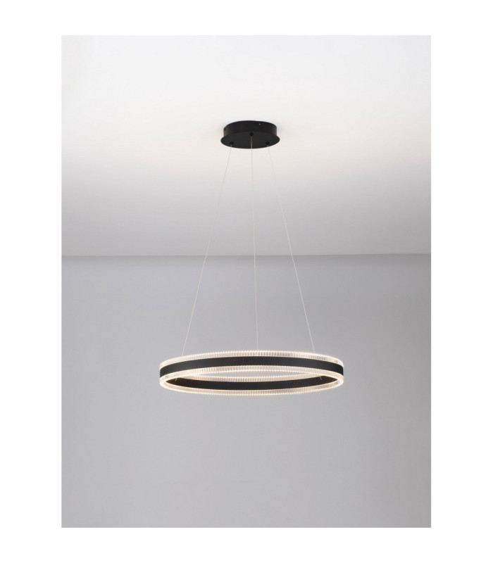 Alaro Integrated LED Pendant Ceiling Light Sandy Black Triac Dimmable LED 46W 3067lm 3000K-4
