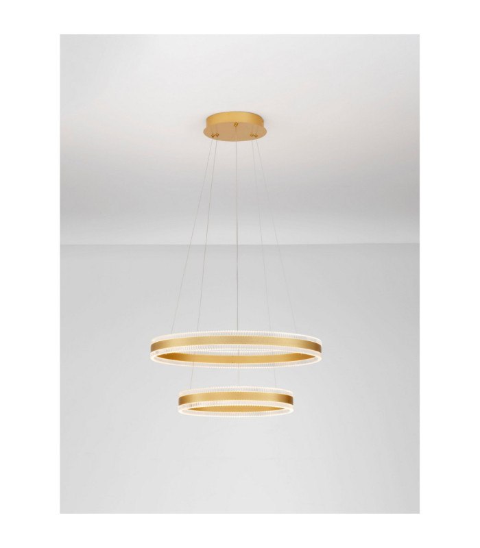 Alaro Integrated LED Pendant Ceiling Light Brass Gold Triac Dimmable LED 69W 4565lm 3000K-4