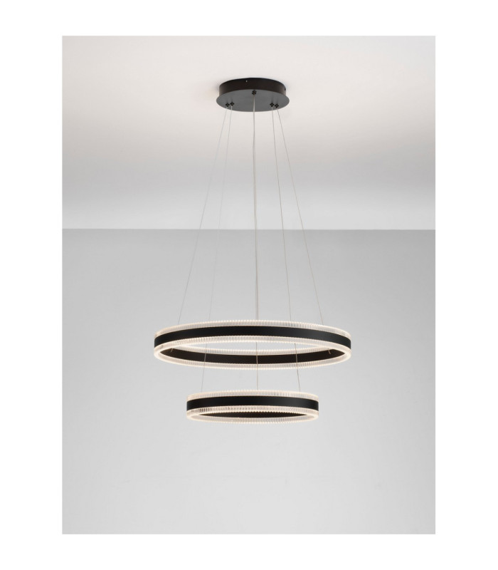 Alaro Integrated LED Pendant Ceiling Light Sandy Black Triac Dimmable LED 69W 4565lm 3000K-4
