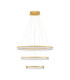 Luana Integrated LED Pendant Ceiling Light Brushed Gold Triac Dimmable LED 90W 5850lm 2700-3000-4000K CCT-1