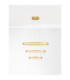 Luana Integrated LED Pendant Ceiling Light Brushed Gold Triac Dimmable LED 90W 5850lm 2700-3000-4000K CCT-4