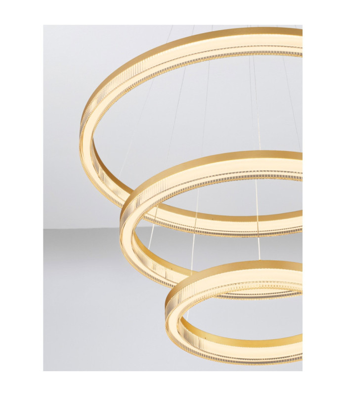 Luana Integrated LED Pendant Ceiling Light Brushed Gold Triac Dimmable LED 90W 5850lm 2700-3000-4000K CCT-5
