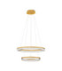 Luana Integrated LED Pendant Ceiling Light Brushed Gold Triac Dimmable LED 47W 3055lm 2700-3000-4000K CCT-1